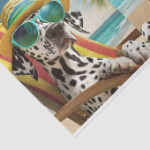 Papier Mousseline Reggie Bahama & Matilda Mama, Dalmatie sur Vaca (Détail)