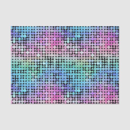 Papier Mousseline régime arc-en-ciel : (Recto)