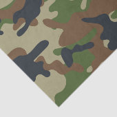 Papier Mousseline Région boisée Camo (Détail)