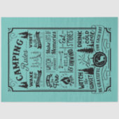 Papier Mousseline Règles de camping (Recto)