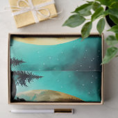 Papier Mousseline Reindeer et Sleigh pleine lune (Cadeau)