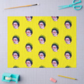 Papier Mousseline Reine d'art pop moderne en lunettes Union Jack (Artisanat)