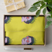 Papier Mousseline Reine d'art pop moderne en lunettes Union Jack (Cadeau)