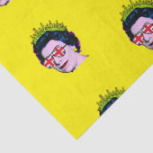 Papier Mousseline Reine d'art pop moderne en lunettes Union Jack (Détail)