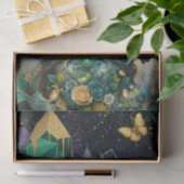 Papier Mousseline Reine de la forêt de fantaisie Rêves d'émeraude Dé (Cadeau)
