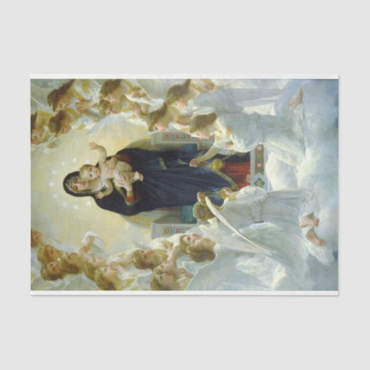 Papier Mousseline Reine des Anges (par Bouguereau) (Recto)