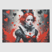 Papier Mousseline Reine des Coeurs #1 heure -Découpage- (Recto)