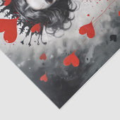 Papier Mousseline Reine des Coeurs #2 - Découpage- (Détail)