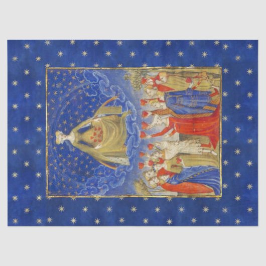 Papier Mousseline REINE DES COEURS DANS LA NUIT STARRY Valentines (Recto)