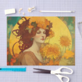 Papier Mousseline REINE DES FLEURS papier découpage (Artisanat)