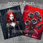 Papier Mousseline Reine des ténèbres - Découpage -