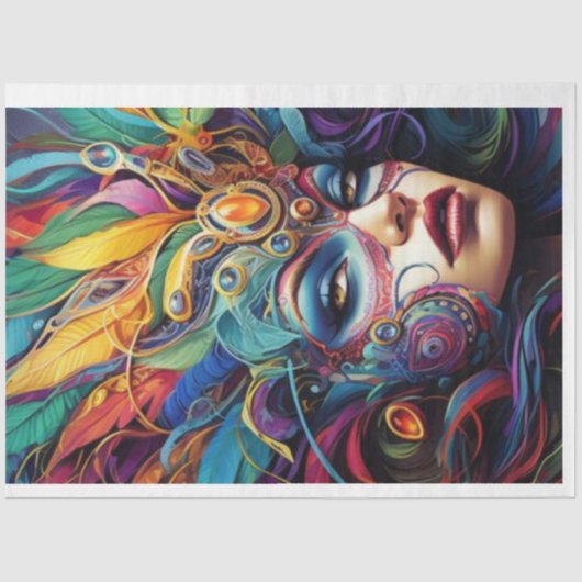 Papier Mousseline Reine du Carnaval (Recto)