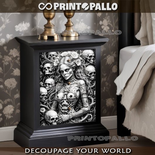 Papier Mousseline Reine du crâne