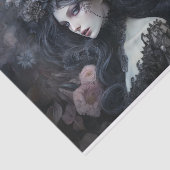 Papier Mousseline Reine gothique femme magnifique avec découpage de (Détail)