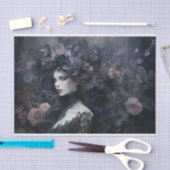 Papier Mousseline Reine gothique femme magnifique avec découpage de (Artisanat)