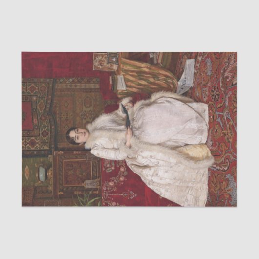 Papier Mousseline Reine Natalia Obrénovic de Serbie, Ures Predic (Recto)