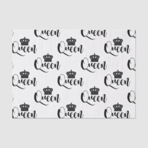 Papier Mousseline Reine Noire Écriture Type Party Black & White