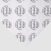 Papier Mousseline Remerciements Heureux Bénis (Détail)