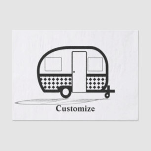 Papier Mousseline Remorque classique Caravan Thunder_Cove