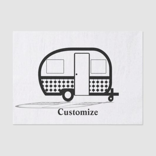 Papier Mousseline Remorque classique Caravan Thunder_Cove (Recto)