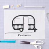Papier Mousseline Remorque classique Caravan Thunder_Cove (Artisanat)