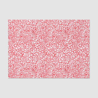 Papier Mousseline Remous rouge