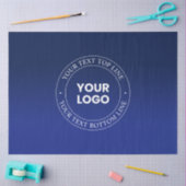 Papier Mousseline Remplacement et texte faciles du logo | Dégradé bl (Artisanat)