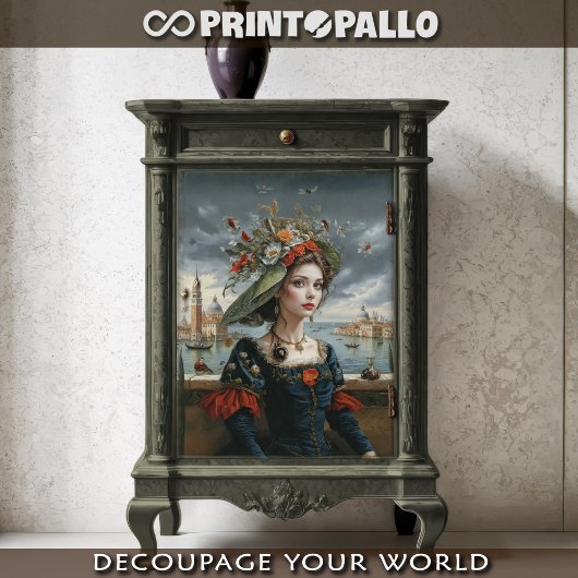 Papier Mousseline Renaissance florale à Venise