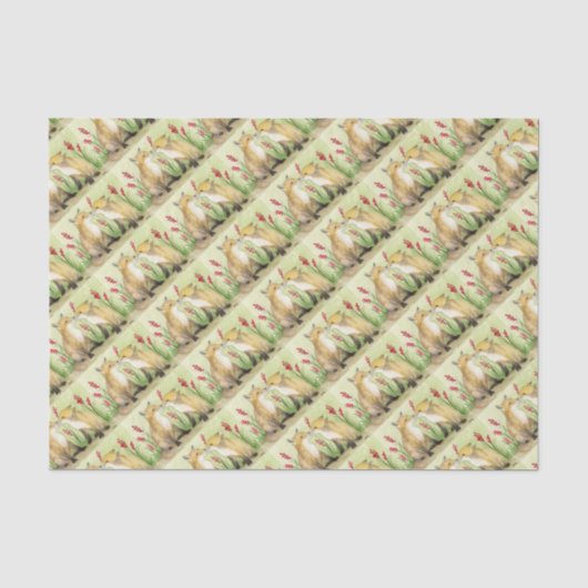 Papier Mousseline Renard (Recto)