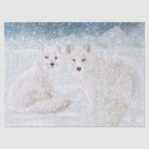 Papier Mousseline Renard arctique
