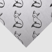 Papier Mousseline Renard argenté (Détail)