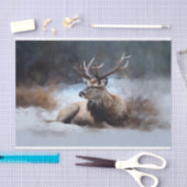 Papier Mousseline Renard dans le papier découpage de neige 1 (Artisanat)