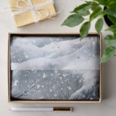 Papier Mousseline Renard d'hiver du bois (Cadeau)