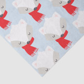 Papier Mousseline Renard hivernal (Détail)