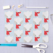 Papier Mousseline Renard hivernal (Artisanat)