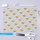 Papier Mousseline Renard rouge (Artisanat)