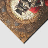 Papier Mousseline Renard Steampunk sur le trône AC1 Découpage (Détail)