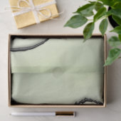 Papier Mousseline Renard vert (Cadeau)