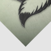 Papier Mousseline Renard vert (Détail)