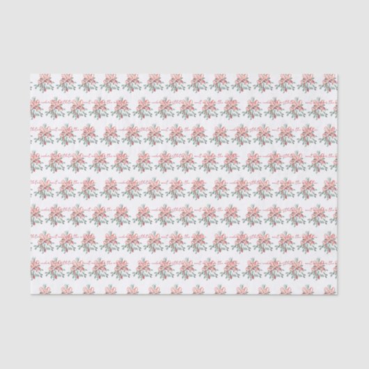 Papier Mousseline Rencontrez-moi sous la Mistletoe (Recto)