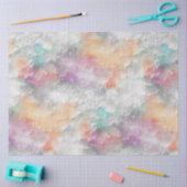 Papier Mousseline Rendu rustique teinté (Artisanat)