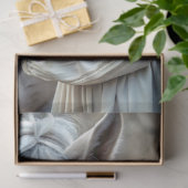 Papier Mousseline Rênes blanches découpage (Cadeau)