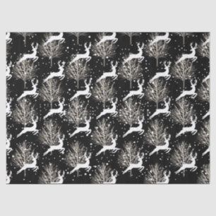 Papier Mousseline Rennes de bois - Noir