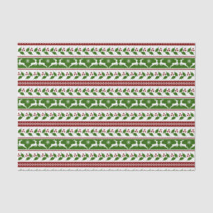Papier Mousseline Rennes de Noël scandinaves