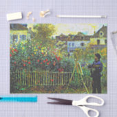 Papier Mousseline Renoir - Monet Peinture dans son jardin à Argenteu (Artisanat)