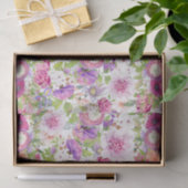 Papier Mousseline Renoncule et rose printanières (Cadeau)