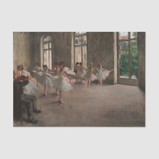 Papier Mousseline Répétition de ballet par Edgar Degas (Recto)