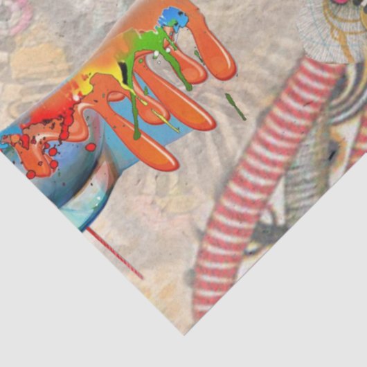 Papier Mousseline Répétition de Doodling Mind (Détail)