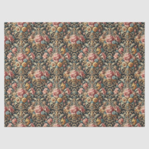 Papier Mousseline Requiem pour Arcana - Design floral gothique
