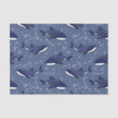 Papier Mousseline Requin de baleine étoilé (foncé) (Recto)